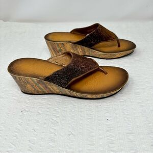 Clarks Wedge Sandals- Size 9